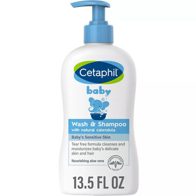 Гель-шампунь детский Cetaphil Baby Wash & Shampoo с календулой, 399 мл