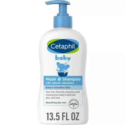 Гель-шампунь дитячий Cetaphil Baby Wash & Shampoo з календулою, 399 мл