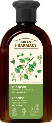 Шампунь Green Pharmacy Березові бруньки і касторове масло проти лупи, 350 мл