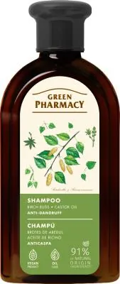 Шампунь Green Pharmacy Березові бруньки і касторове масло проти лупи, 350 мл