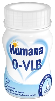Смесь жидкая молочная Humana 0-VLB для недоношенных детей и детей с экстремально низкой массой тела с рождения, 90 мл