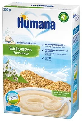 Каша молочна Humana гречана для дітей з 4 місяців, 200 г