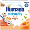 Продукт кисломолочний Humana з персиком для дітей з 6 місяців, 4 х 100 г