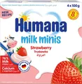 Продукт кисломолочний Humana з полуницею для дітей з 8 місяців, 4 х 100 г