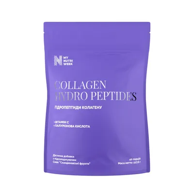 Гідропептиди колагену My Nutri Week Collagen Hydro Peptides з підсолоджувачем Скандинавські фрукти, 227,6 г