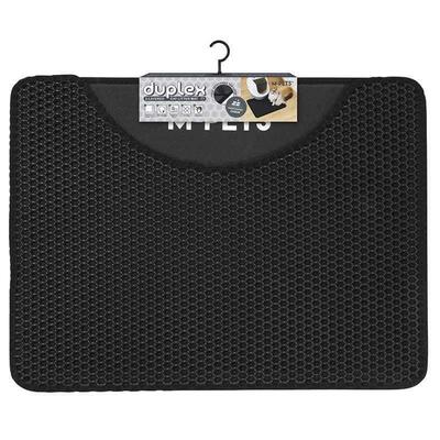 Килимок M-Pets Duplex Cat Litter Mat Horizontal горизонтальний для котячого туалету, чорний, 45х65 см