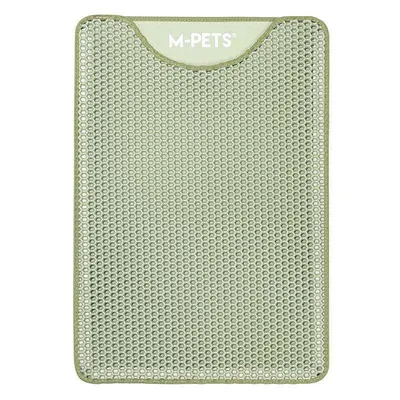 Килимок M-Pets Duplex Cat Litter Mat Vertical вертикальний для котячого туалету, оливковий, 45х65 см