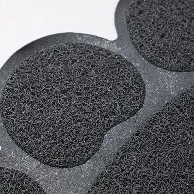 Килимок M-Pets Paw Cat Litter Mat для котячого туалету, сірий, 60х40 см