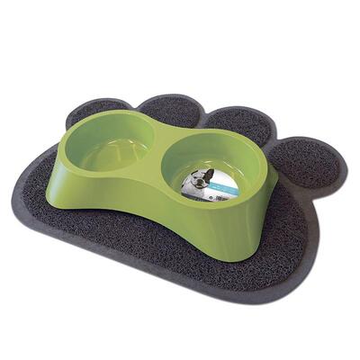 Килимок M-Pets Paw Cat Litter Mat для котячого туалету, сірий, 60х40 см
