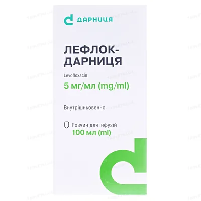 Лефлок-Дарниця розчин д/інф. 5 мг/мл по 100 мл у флак.