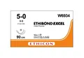 Шовний матеріал хірургічний Ethibond Excel USP 5-0 нерозсмоктуючий, довжина 90 см, 2 голки колюче-ріжучі 17 мм, 1/2 кола W6934