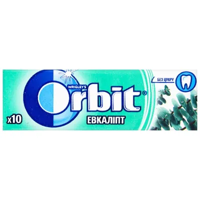 Жувальна гумка Orbit без цукру евкаліпт, 14 г