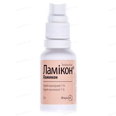 Ламікон спрей н/ш 1 % по 25 г у флак.