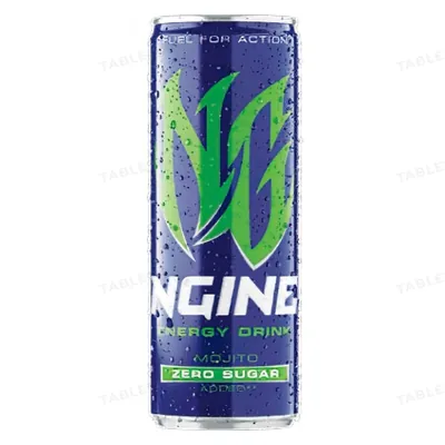 Напій енергетичний NGine Energy Drink Zero Sugar мохіто без цукру, 250 мл