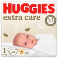 Подгузники Huggies Extra Care детские, размер 1, 2-5 кг, 84 шт