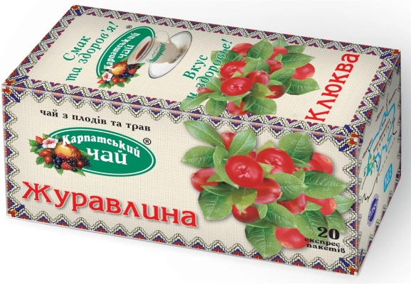 Чай травяной Экопродукт Карпатский чай Клюква по 2,0 г №20 в фил.-пак.