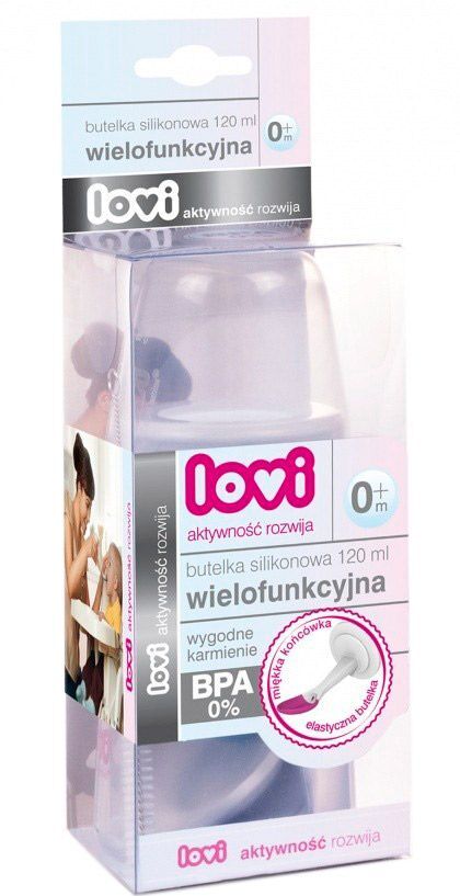 Бутылочка Lovi силиконовая, 10/832, 120 мл