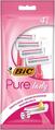 Набор бритв без сменных картриджей Bic Pure 3 Lady Pink, 4 шт