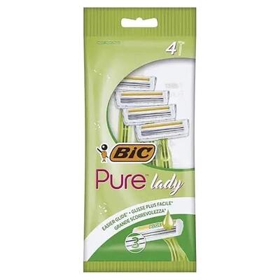Набор бритв без сменных картриджей Bic Pure 3 Lady, 4 шт