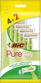 Набір бритв без змінних картриджів Bic Pure 3 Lady, 4+2 шт