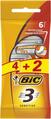 Набір бритв без змінних картриджів Bic Sensitive 3, 4+2 шт