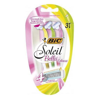 Набор бритв без сменных картриджей Bic Soleil Bella Colours, 3 шт