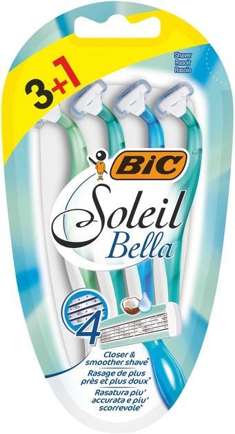 Набор бритв без сменных картриджей Bic Soleil Bella, 3+1 шт
