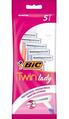 Набор бритв без сменных картриджей Bic Twin Lady, 5 шт