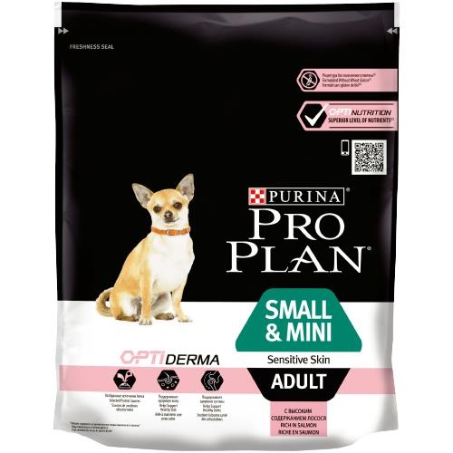 Корм сухой Purina Pro Plan Small & Mini Sensitive Skin с курицей, 700 г