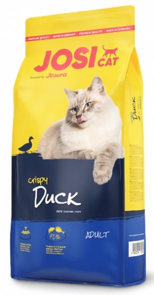 Корм сухой для взрослых кошек Josera JosiCat Crispy Duck с уткой, 10 кг