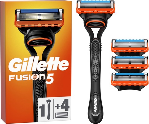 Бритва Gillette Fusion5 + 4 сменных картриджа