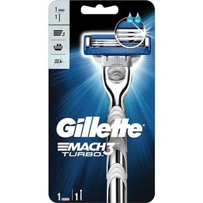 Бритва Gillette Mach 3 Turbo c 1 змінним картриджем