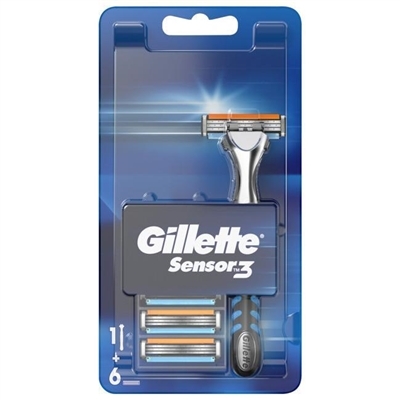 Бритва Gillette Sensor 3 с 6 сменными кассетами