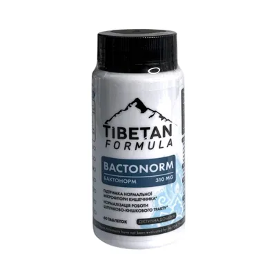 Бактонорм Tibetan formula, 60 таблеток