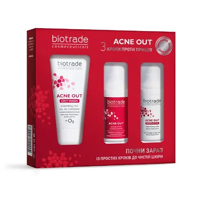 Набір Biotrade Acne Out Три кроки проти прищів компактний