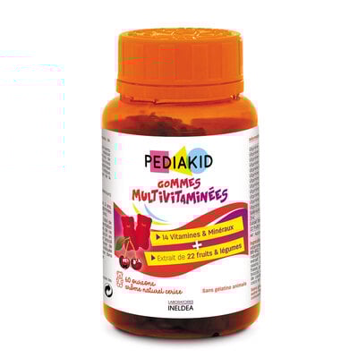 Педиакид PEDIAKID Gommes Multivitaminees Ведмежуйки Мультивитамины жевательные таблетки №60 во флак.