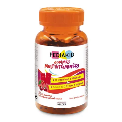 Ведмежуйки Pediakid Мультивітаміни / MULTIVITAMINEES - Віт А С Е К В1 В2 В3 В5 В6 В8 В9 В12 цинк селен, 60 шт (pk23)