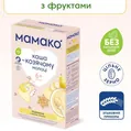 Каша молочна Mamako на козячому молоці пшенична з грушею та бананом з 6 місяців, 200 г