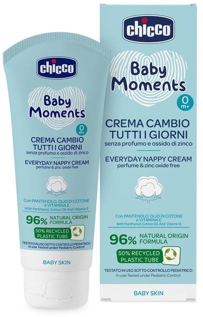 Крем дитячий Chicco Baby Moments під підгузник захисний з пантенолом, 100 мл
