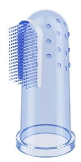 Зубная щетка BabyOno 723/02 с массажем для десен голубая, 1 шт