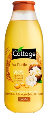 Масло-гель для душа Cottage Extra Nourishing Precious Oil Shower экстра питательное Масло ши, 560 мл