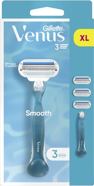 Набор Venus 3 Smooth станок (бритва) + сменные картриджи (лезвия) 3 шт