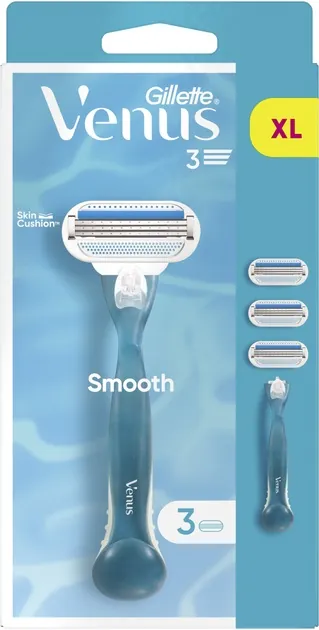 Набір Venus 3 Smooth станок (бритва) + змінні картриджі (леза) 3 шт