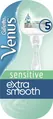 Станок для гоління (бритва) Venus 5 Extra Smooth Sensitive з 1 змінним картриджем жіночий