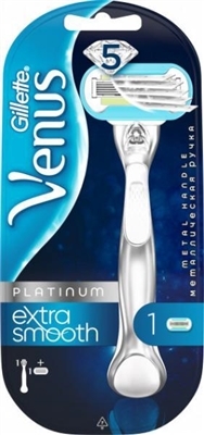 Бритва Venus Platinum Extra Smooth с металлической ручкой