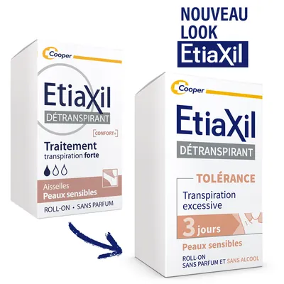 Дезодорант-антиперспірант кульковий Etiaxil Tolerance від підвищеного потовиділення для чутливої шкіри, 15 мл