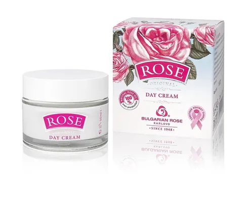 Крем для обличчя Bulgarian Rose Karlovo Rose Original з олією троянди денний, 50 мл