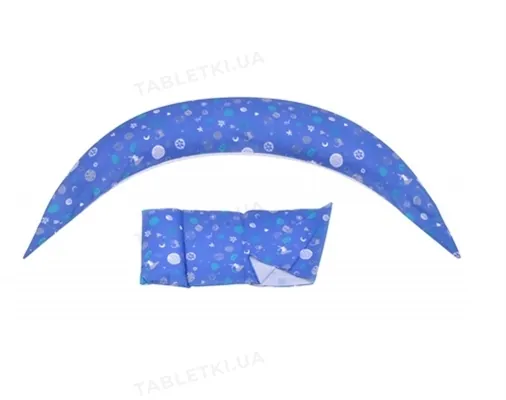 Подушка для вагітних і для годування Nuvita 10 в 1 DreamWizard Синя NV7100Blue