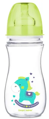 Пляшечка антиколікова Canpol Babies EasyStart Кольорові звірята 35/204 з широким отвором, 300 мл