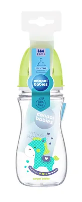 Пляшечка антиколікова Canpol Babies EasyStart Кольорові звірята 35/204 з широким отвором, 300 мл